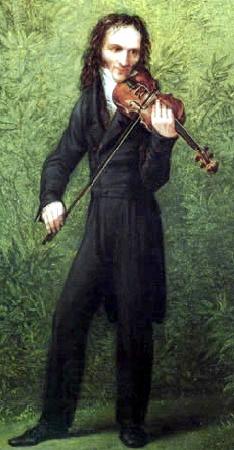 Georg Friedrich Kersting Portrait of Niccolo Paganini oil painting picture